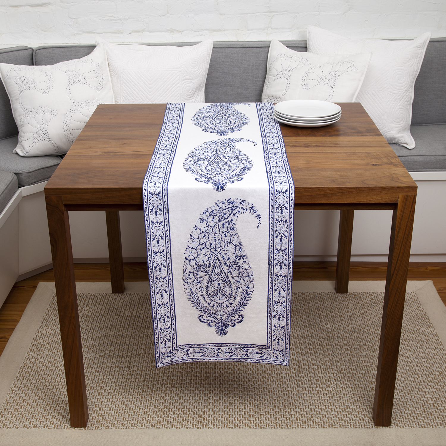 Indian Table Runners Patchwork & Kantha Style Marigold Living